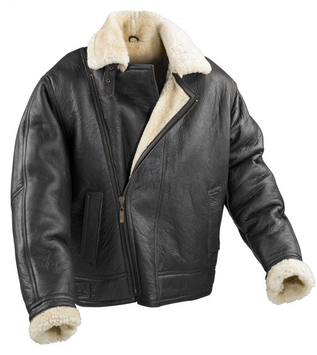 Herren flieger lammfell jacke - flieger,
