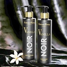 Bettina Barty Vanilla NOIR Bath & Shower Gel /Body Lotion je 250 ml BUNDLE NEU !