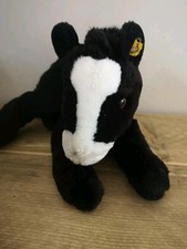 Vintage Steiff Pferd Schwarz