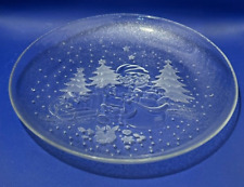 Servierteller Glas / Kuchenteller / Gebäckschale / Weihnachtsteller Osterhasen