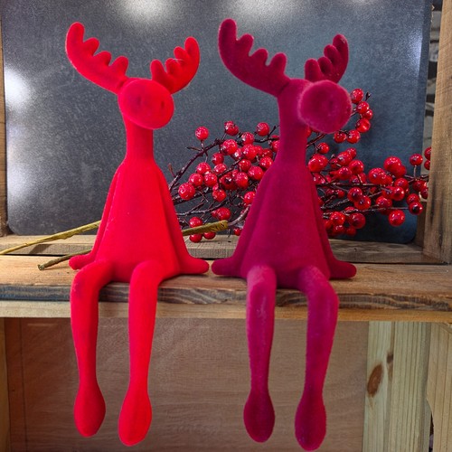Flock elch figur rot - flock,
