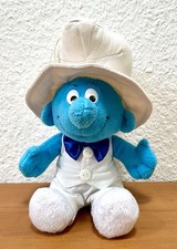 Heunec Schlumpf Schlümpfe Plüsch Stofftier 1999 Hut Fliege Anzug 25 cm