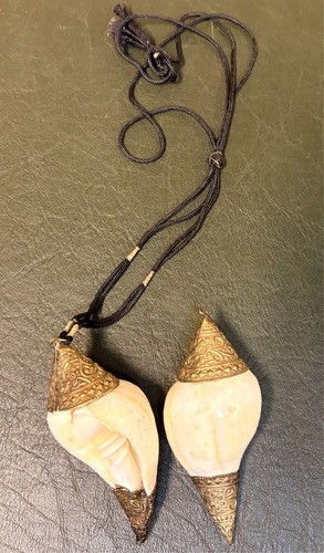 Muschelhorn anhänger mit - muschelhorn,