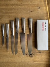 WMF Grand Gourmet Messerset (6 Messer, zum Teil Damast), mit Schleifstein