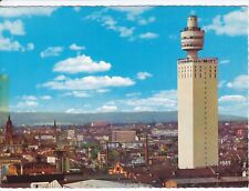 AK Postkarte Frankfurt am Main: Henninger-Turm mit Stadtpanorama, ca. 1968