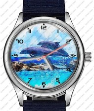 Springende Delfine Malerei