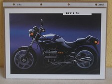 Motorrad Prospektblatt BMW K