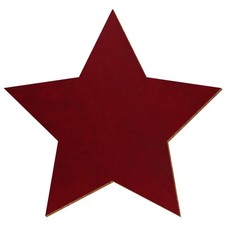 Holz Stern V3 Dunkelrot