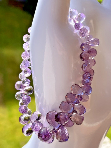 Edles amethyst tropfen armband - edles,
