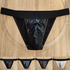 Herren Tanga Slip in Leder