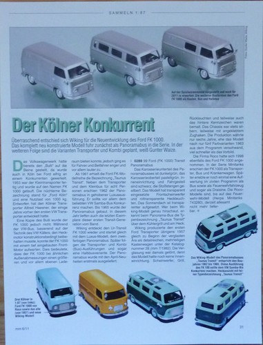 Wiking ford 1000 - ford,