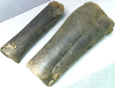 Alte leder gamaschen stulpen - leder,