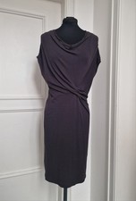 Graues Olsen Strickkleid /