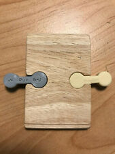 8x Holzschiene für Plantoys Verbinder Adapter Spielzeug Eisenbahn Holzschien