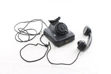 altes Telefon Bakelit W38 Vintage Wählscheibentelefon schwarz