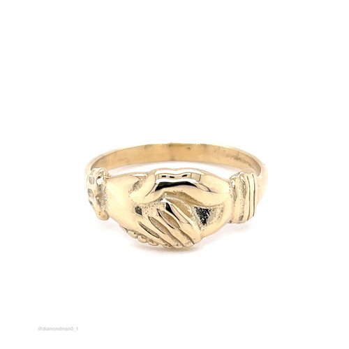 Gelbgold claddagh ring - claddagh,