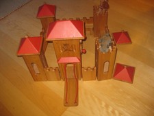 Ritterburg Schloss (Drewart) massives, geöltes Erlenholz & 2 Ostheimer Ritter