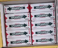 10 PACKUNGEN A. 10 DRAGEE wrigley's spearmint kaugummi Wrigley RETRO ZUCKERFREI 