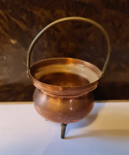 Kupferkessel 11 cm – Vintage Dreibein Kessel Deko Nostalgie aus Omas Schrank