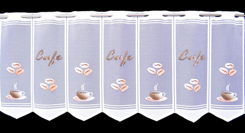 Kaffee küchengardine - kaffee,