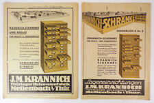 Alte Kataloge Krannich Schränke Büromöbel Mellenbach Thüringen um 1950