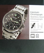 Edelstahl-Chronograph in