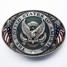 Buckle USA Wappen, mit Adler &