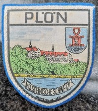 Aufnäher Plön Schleswig Holstein Ostsee Wappen Stoff Rucksack Patch BRD Andenken