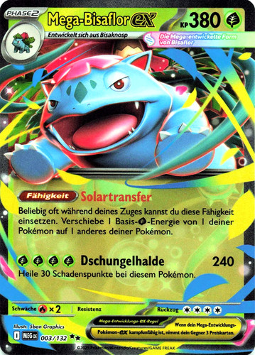 Pokemon karte mega bisaflor - mega,