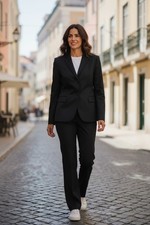 Hugo Boss Alessa Harali Damen Hosenanzug Anzug Suit Schwarz Gr. 42 Vintage 90er