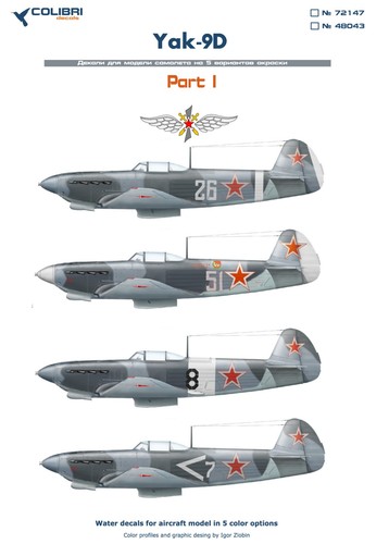 Aufkleber jakowlew jak - 1:48,
