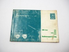 Mercedes Benz MB-trac 700 800 900turbo 1000 Typ 440 441 Betriebsanleitung 1985