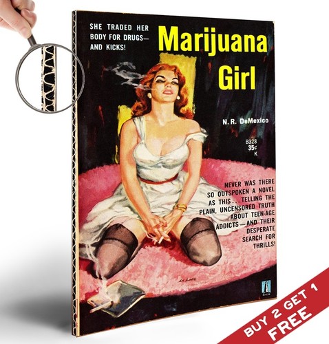 Marihuana mädchen vintage - marihuana,