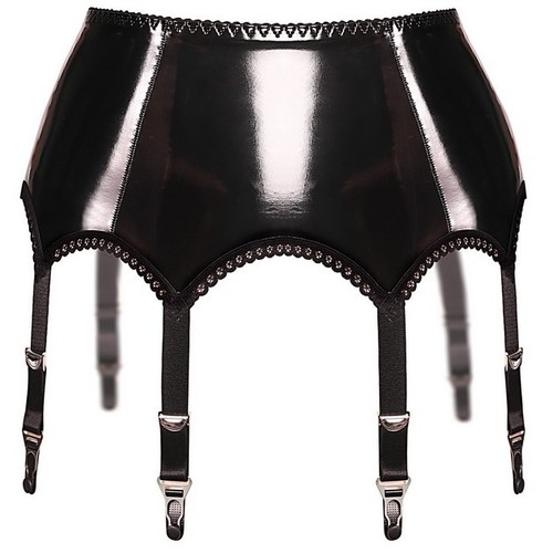 Strapsgürtel schwarz - , pu