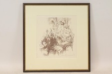 Wiener Kaffeehaus Lithografie signiert Alfred GERSTENBRAND (1888-1977) (BM1117)