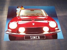TOPRARITÄT Herrlicher Prospekt Simca 1200 S Coupe von 1967 !!!
