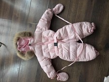 Schneeanzug Skianzug Echtfell