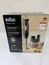 Brandneu Braun MultiQuick 5 Pro Stabmixer 1000 W MQ55,755 M 25 Geschwindigkeiten Mini