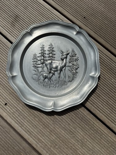Zinnteller jagdmotiv - zinnteller,