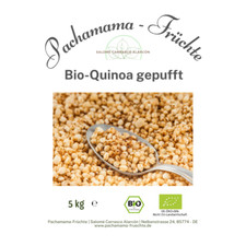QUINOA Gepufft 5 kg | Glutenfrei | Vegan|Vollkorn | Ungesüßt | Plastikfrei | BIO