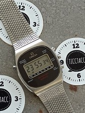 TiccTacc® - Vintage OMEGA Speedmaster LCD Quartz 1620 186.0005 Watch SEVICED