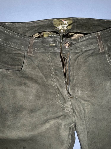 Damen leder jagdhose - leder,