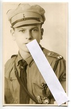 Repro Portrait Junge in Uniform mit Schirmmütze