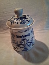 Porzellan Topf / Knoblauch Aufbewahrungsdose Zwiebelmuster (ohne Markung)