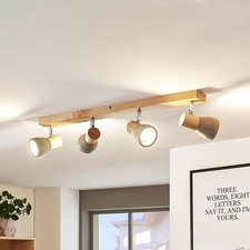 Lindby Deckenlampe Holz Beton