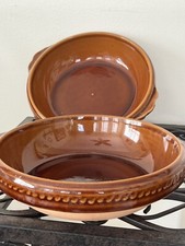 Digoin Bowls France Brown