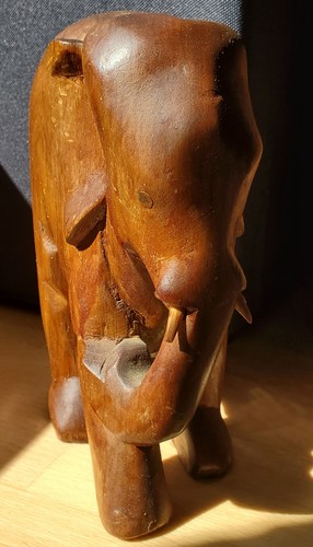 Elefant holz handgeschnitzt - holz,