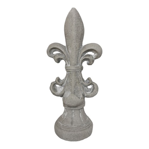 Lilie deko skulptur - xl, grau