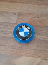 Original BMW Nabenkappen Nabendeckel Felgendeckel i3 i8 Hybrid Blauer Ring