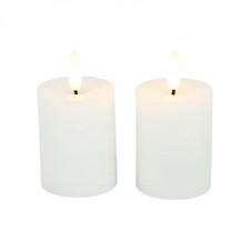 LED-Stumpenkerzen Set 2er